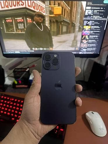 IPhone 14 Pro Max, Б/у, 256 ГБ, Deep Purple, Чехол, В рассрочку, 82 %