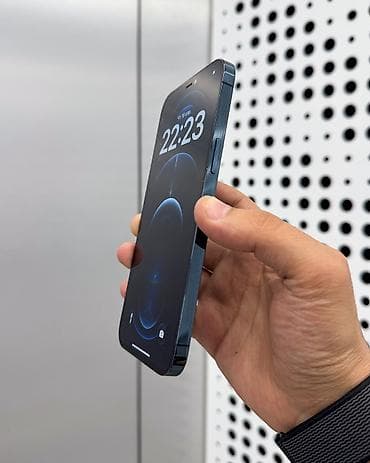 купить iphone 10: IPhone 12 Pro Max, Б/у, 256 ГБ, Pacific Blue, Защитное стекло, Чехол, В рассрочку, 80 % — 3