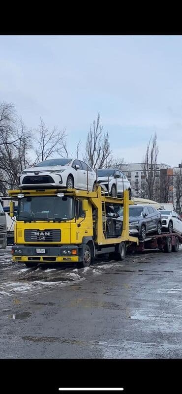 двухосные прицепы для легковых автомобилей бу: Тягач, MAN, 2004 г., Автовоз — 1