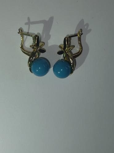 бирюза: Серьги, Женские, Вставка: Бирюза — 4
