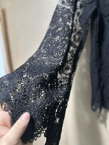 Блузка, Вечерняя, Гипюр, Прозрачная модель — 3