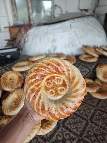 самсы пирожки: Самса-лепёшка (узбекская лепёшка, «нон») из тандыра - Традиционная — 2