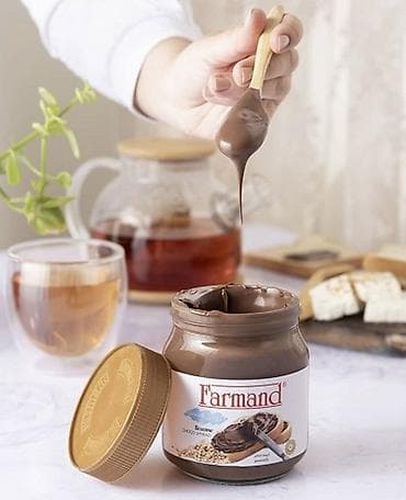 шоколо: Шоколадно-ореховая паста Farmand Hazelnut - Формат: стеклянная — 5