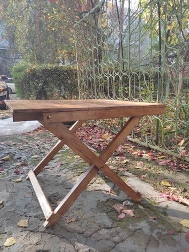 деревянный стол ручной работы: Бакча үстөлү Өзү алып кетүү — 2