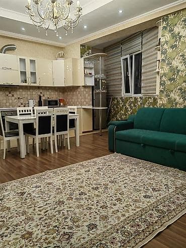 flat osh: 2 комнаты, Дворец спорта Агентство недвижимости, Без животных, от 3 месяцев, от 6 месяцев, от 1 года, С мебелью — 1
