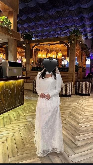 Свадебные платья и аксессуары: Ажурное белое платье . Состояние идеально,надевала 1 раз на девичник — 3