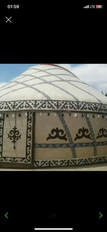 аренда сноуборда бишкек: Боз үйлөрдү ижаралоо, Каркасы Жыгач, 100 баш, Казан, Идиш-аяк, Полу менен — 5