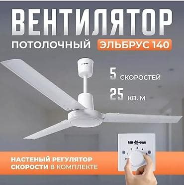 Вентилятор Ves, Потолочный, Лопастной