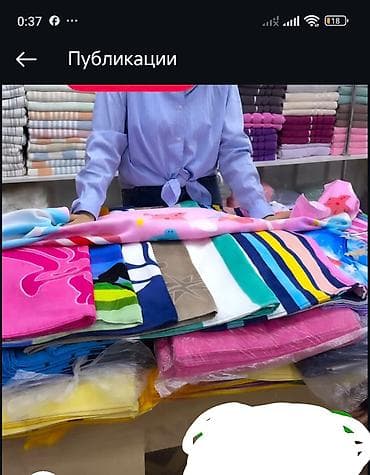 говорящий жайнамаз: Пляжная чачыктар, 💯%хб, жумшак,эн негизгиси с?ун расветкалары мн Жана — 1