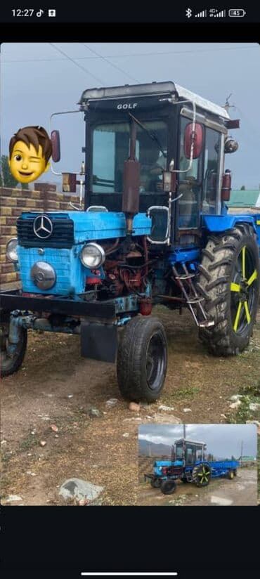 шына на трактор: Трактор, модифицированный с элементами дизайна Mercedes-Benz. Оснащен — 2