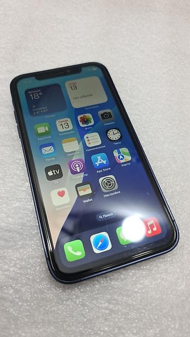 корпус на хр: IPhone Xr, Б/у, 128 ГБ, Синий, 100 % — 3