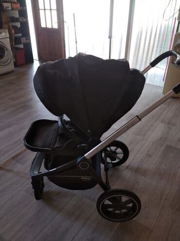 отдам даром прогулочную коляску: Коляска, цвет - Черный, Б/у — 9