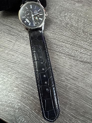 Классические часы: Классические часы часы, Orient, Япония, Водонепроницаемые, Секундомер, Оригинал, Унисекс, Б/у — 10