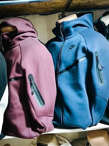Эркектердин толстовкасы, Бардык өлчөмдөр, Nike, Жаңы, түсү - Көк, Өзү алып кетүү, Акысыз жеткирүү, Акылуу жеткирүү — 1
