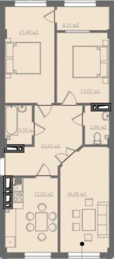 1 гектар земли: 3 комнаты, 77 м², Индивидуалка, 5 этаж, Готовая ПСО (под самоотделку) — 4