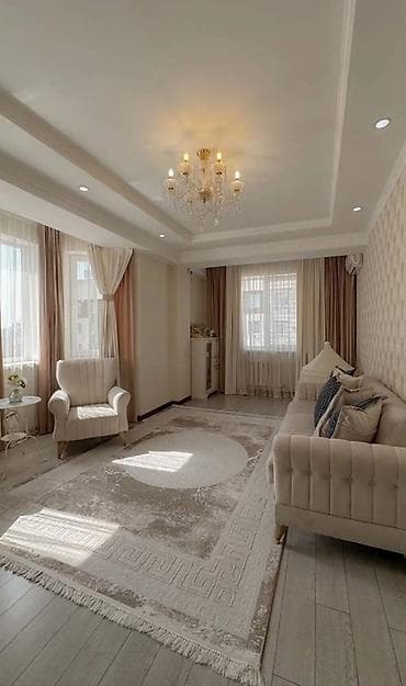 flat osh: 2 комнаты, 73 м², 12 мкр Элитка, 9 этаж — 6