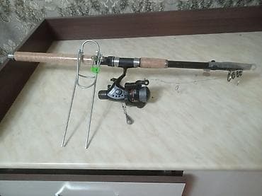 Спиннинговый набор для рыбалки - Телескопическое удилище с пробковой