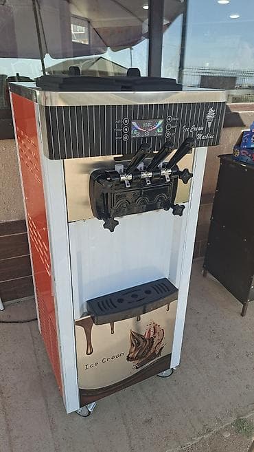 консольный кран: Фризер для мягкого мороженого (Ice Cream Machine), напольный, с тремя — 2