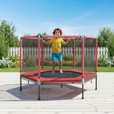 ⚡️есть рассрочка м+ от мбанк⚡️ детский каркасный батут диаметр 160