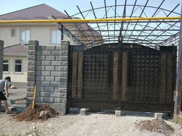 ремонт откатных ворот: Сварка варота — 12