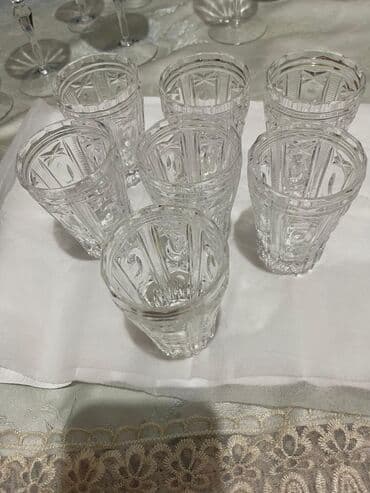 чай ичкен столдор: Набор стеклянных рюмок/стаканов для напитков - Комплектация: 6 штук в — 20