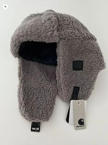 Плащи: Ушанки тэдди Carhartt в наличии в двух цветах: серые и черные. Очень — 4