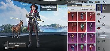 Игровой аккаунт PUBG MOBILE с богатой коллекцией косметики и валютой