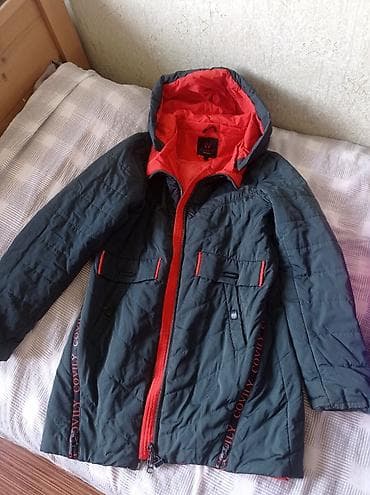 nike tech: Детская утеплённая удлиненная легкая куртка с капюшоном.500 сом. - — 1