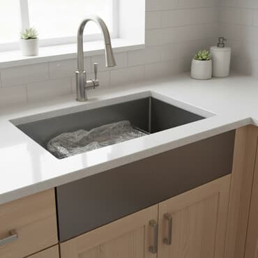 Кухонная мойка из нержавеющей стали, квадратной формы