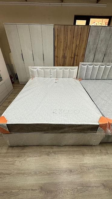 Эки кишилик керебеттер: Эки кишилик керебет, Матрасы бар, узуну - 200 см — 1