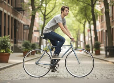 велосипед фирменный: Городской велосипед, Рама M (156 - 178 см), Б/у — 1