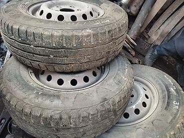 шины и диски на мерседес: Колеса в сборе R 15, Зима, Б/у, Комплект, Грузовики/Автобусы, Железные, отверстий - 5 — 8