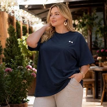 oversize: Футболка, Оверсайз, Трикотаж, Новый, 3XL, 4XL, 5XL — 3