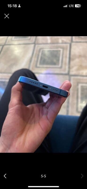 iphone 13 оригинал: IPhone 13, Б/у, 128 ГБ, Синий, Защитное стекло, Зарядное устройство, Кабель, 84 % — 5