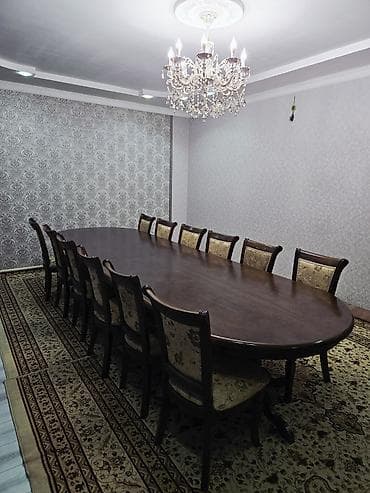 Эмерек: Конок бөлмөсү үчүн үстөл жана отургуч, Колдонулган, Өзү алып кетүү, түсү - Күрөң — 2