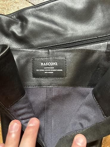 basconi: Сапоги, 37, Basconi, Б/у, цвет - Черный, Самовывоз, Платная доставка — 2