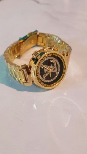 Киреге берилүүчү кийимдер: Часы наручные, красивые - Циферблат: чёрный фон, крупный декоративный — 1