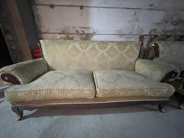 цены на диваны: Түз диван, Колдонулган, Үч кишилик — 3