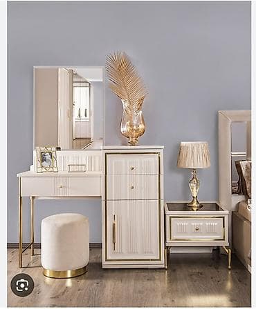 спальни гарнитура: Спальный гарнитур, Новый, Двуспальная кровать, Россия, Самовывоз, цвет - Бежевый — 3