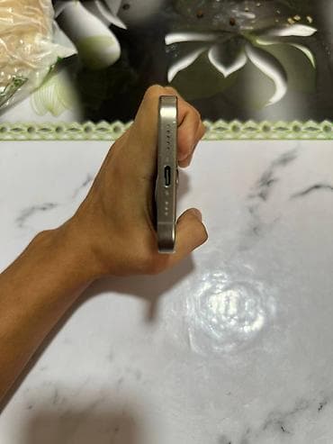 note 14s: IPhone 15 Pro, Б/у, 128 ГБ, Чехол, В рассрочку, 89 % — 5