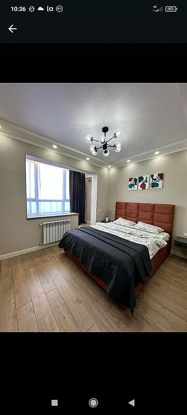 квартира в бишкеке снять на сутки: 1 комната, Душевая кабина, Постельное белье, Кондиционер — 3