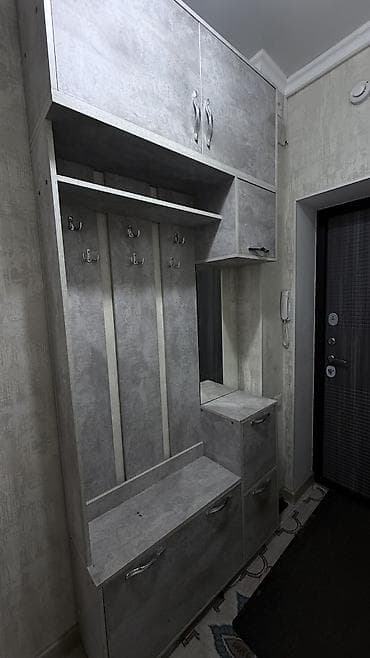 антресоли: Гарнитур для прихожей, Новый, Шкаф, Комод, Зеркало, ДСП, Самовывоз, Платная доставка, цвет - Серый — 1