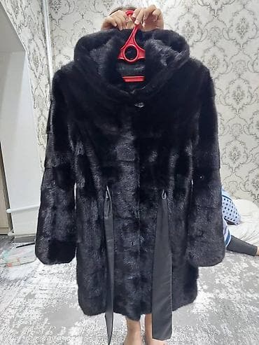Шубы: Шуба, Норка, По колено, С капюшоном, M — 2