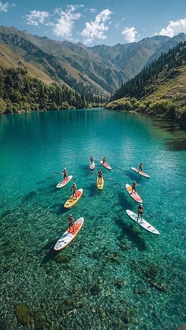а4 одежда: SUP-доски для катания и туринга - Надувные SUP-доски разной длины и — 3