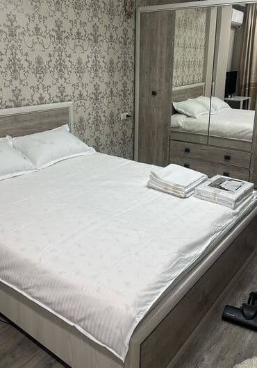 аренда квартир в бишкеке дизель: 1 комната, Душевая кабина, Постельное белье, Кондиционер — 3