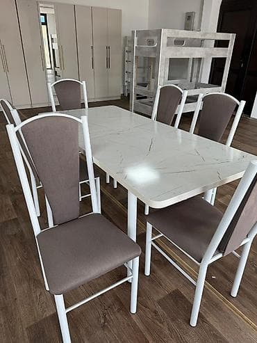 uakeen original: Кухонный стол и стул, цвет - Белый — 2