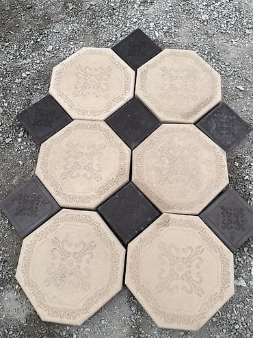 газон чапкыч: Тротуарная плитка Фаиза - Формат: крупный восьмиугольник + — 4