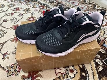 Кроссовки Li-Ning для бега и фитнеса - Цвет: черный верх, белая — 2