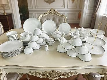 dinner table: Столовый сервиз AIDEMA из тонкого костяного фарфора (Fine Bone China) — 1