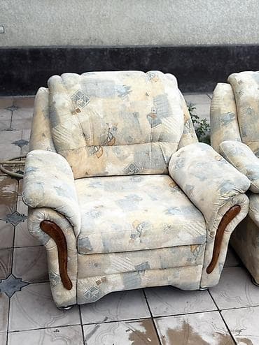 Мебельные гарнитуры: Мягкий комплект для гостиной: диван + 2 кресла - Классический набор — 3